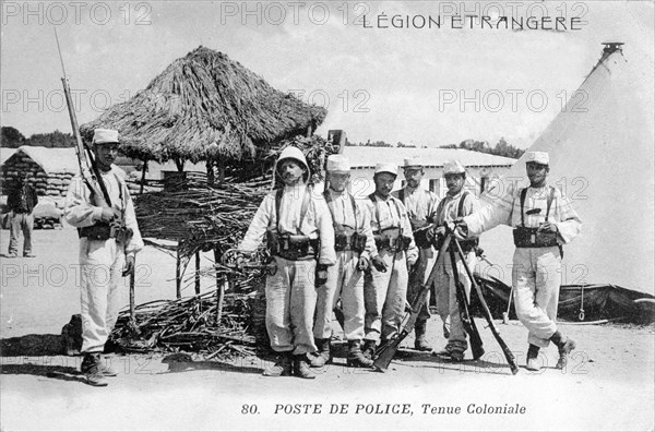 Police station, Algeria, 1910. Artist: Unknown