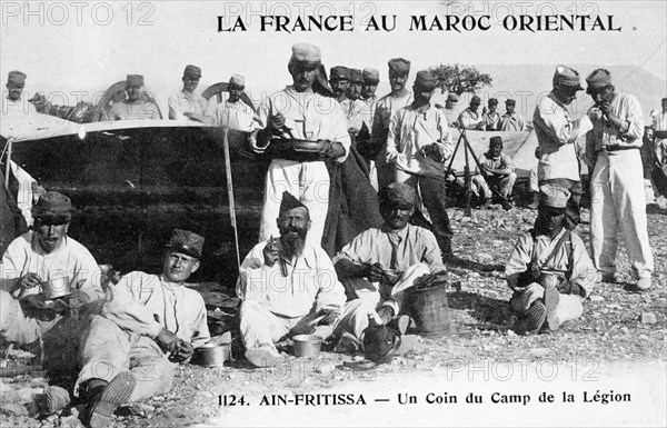 The Camp of the Foreign Legion, Ain Fritissa, Morocco, 20th century. Artist: Unknown