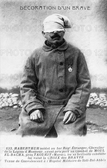 A convalescing legionnaire, Sidi Bel Abbes, Algeria, 1910. Artist: Unknown