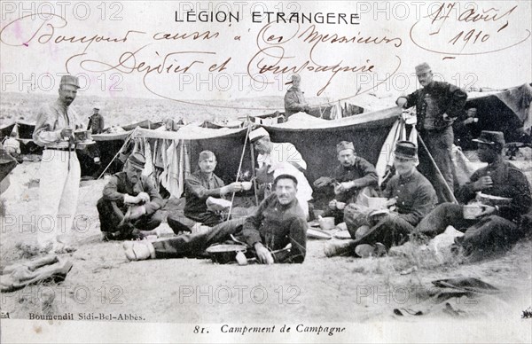 French Foreign Legion, Sidi Bel Abbes, Algeria, 1910.  Artist: Boumendil