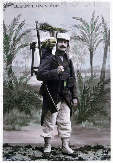 French Foreign legionnaire, c1900.  Artist: J Geiser