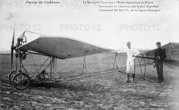 French monoplane, Biskra, Algeria, c1911. Artist: Unknown