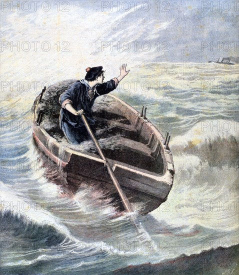 'Lost at Sea', 1891. Artist: Henri Meyer