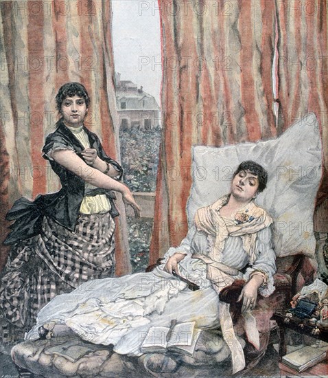 'Morphiamania', 1891. Artist: Henri Meyer