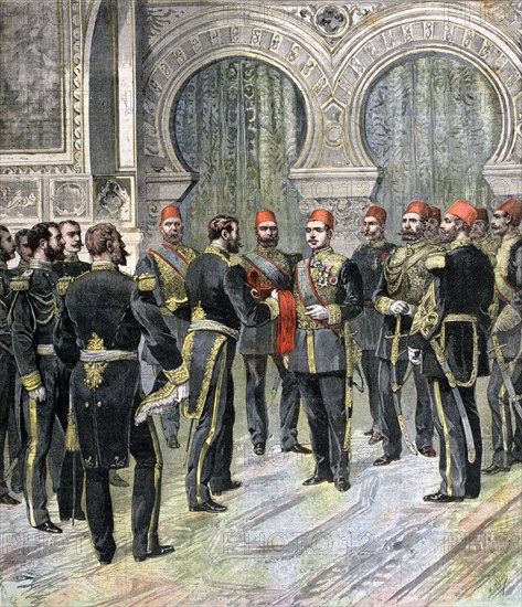 Return of the Grand Cordon of the Legion of Honour to the New Khedive of Egypt, 1892. Artist: Henri Meyer