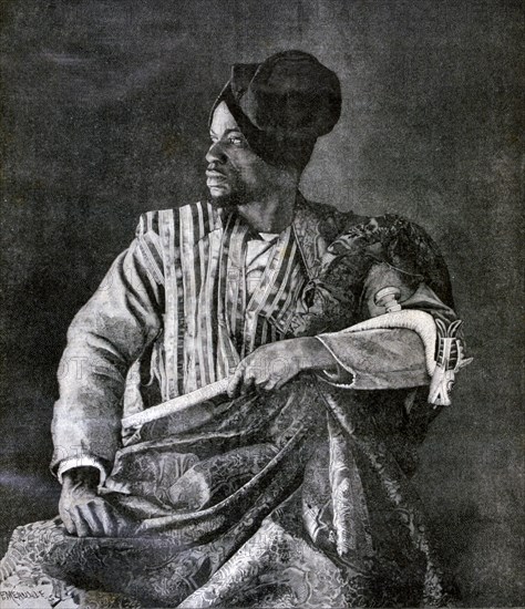 The chief Dahomey envoy for king Behanzin in Paris, 1893. Artist: F Meaulle