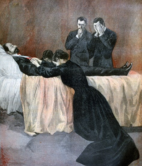 Death of Marie François Sadi Carnot, President of the French Third Republic, 1894. Artist: Unknown