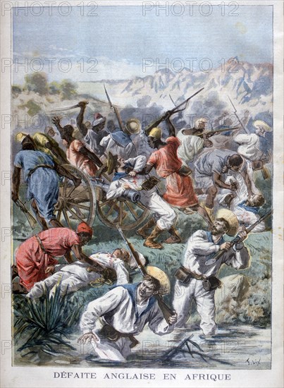 Defeat for the British in Africa, 1894. Artist: Frederic Lix