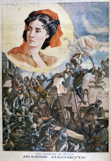 Jeanne Hachette, French heroine, 1894. Artist: Paul Merwart