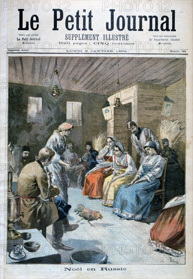Christmas in Russia, 1893 (1894). Artist: Oswaldo Tofani