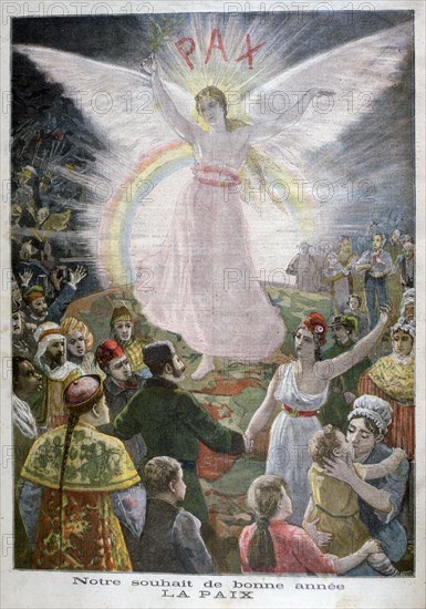 'Our Hope for the New Year: Peace', 1894. Artist: Unknown