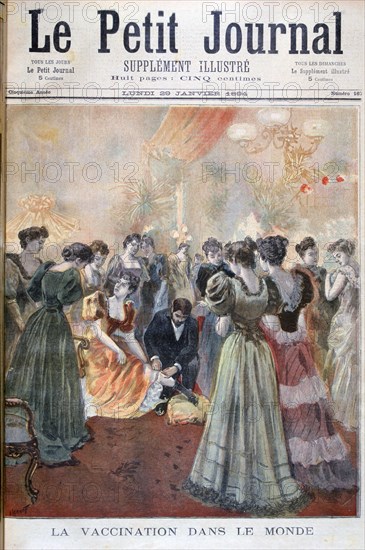 Vaccination against smallpox, Paris, 1894. Artist: Oswaldo Tofani