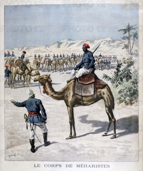 Mehariste corps, 1894. Artist: Frederic Lix