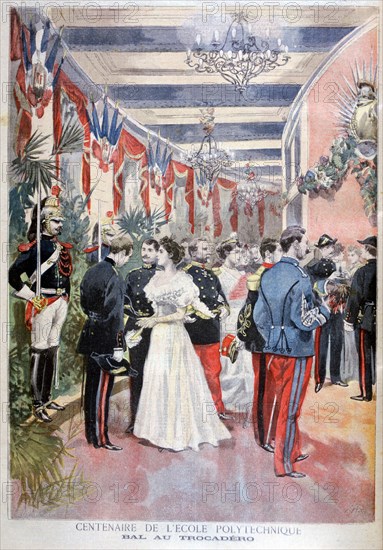 Ball celebrating a century of the polytechnic school, Trocadero, Paris, 1894. Artist: Unknown