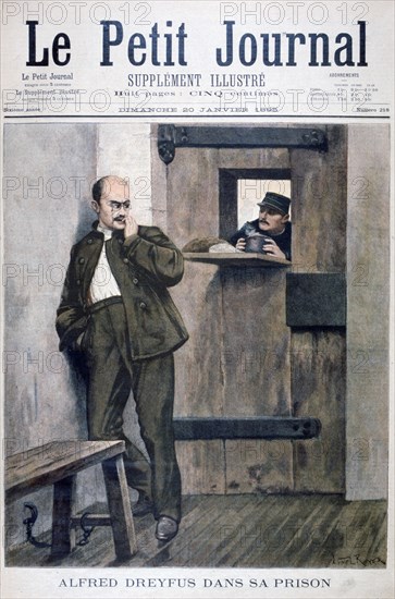 Alfred Dreyfus in Prison, 1895. Artist: Unknown