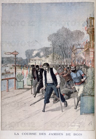 'The Race of the Wooden Legs', 1895. Artist: Henri Meyer