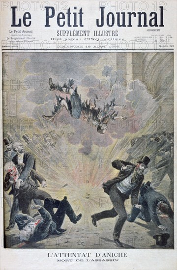 Death of an anarchist assassin, Aniche, France, 1895. Artist: Henri Meyer