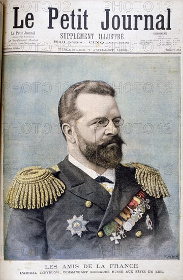 Admiral Nikolai Skrydlov, Russian naval officer, 1895. Artist: F Meaulle