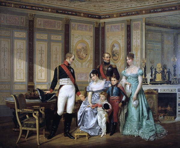 'The Empress Josephine Presenting her Children to the Emperor Alexander at Malmaison', c1839-1879 Artist: Jean Louis Victor Viger
