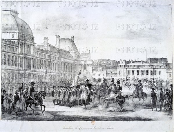 'Installation of the Government at Tuileries', 19th century. Artist: Unknown