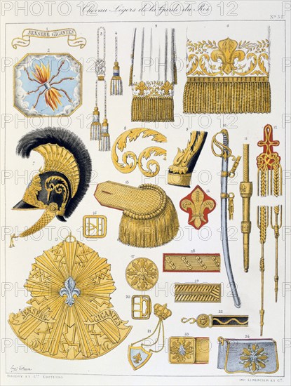 Chevau-Légers de la Garde du Roi, Insignia Artist: Eugene Titeux