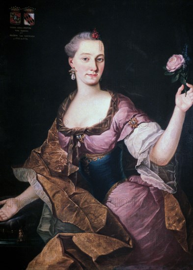 'Maria Anna Freyin Von Erberg', Ljubljana, c1741-1769. Artist: Fortunat Bergant