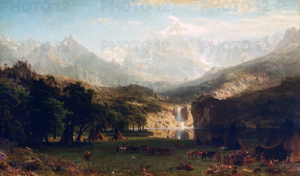 'The Rocky Mountains, Lander's Peak', 1863. Artist: Albert Bierstadt