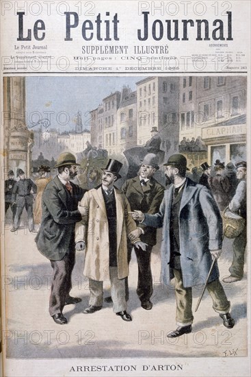 The arrest of Arton, 1895. Artist: Frederic Lix