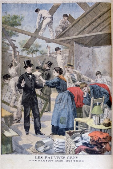 The Expulsion of the Poor from the Slums, 1895. Artist: Oswaldo Tofani