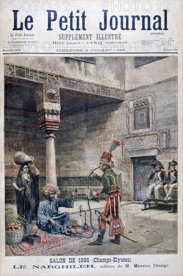 'The Narguileh', Egypt, 1896. Artist: Maurice Orange
