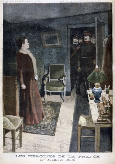 Juliette Dodu, heroin of France, 1896.  Artist: F Meaulle