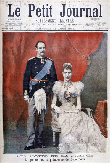 The prince and princess of Denmark, 1896. Artist: Unknown