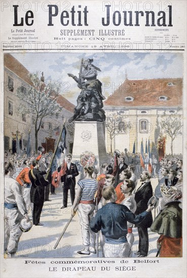 Commemoration of the Siege of Belfort, 1896. Artist: F Meaulle