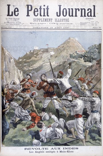 Revolt on the North-West Frontier, the British besieged at Malakand, India, 1897. Artist: Oswaldo Tofani