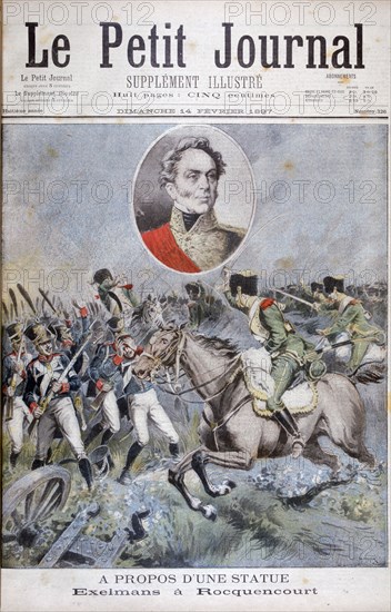 Isidore Exelmans French soldier, Battle of Rocquencourt, 1815 (1897). Artist: Henri Meyer