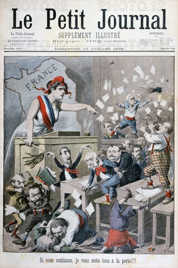 Caricature of the Chamber of Deputies, Paris, 1898. Artist: Henri Meyer