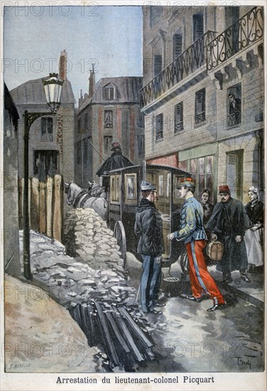 The arrest of lieutenant-colonel Picquart, 1898. Artist: F Meaulle