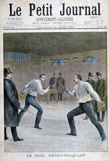 Henry-Picquart duel, 1898. Artist: Henri Meyer