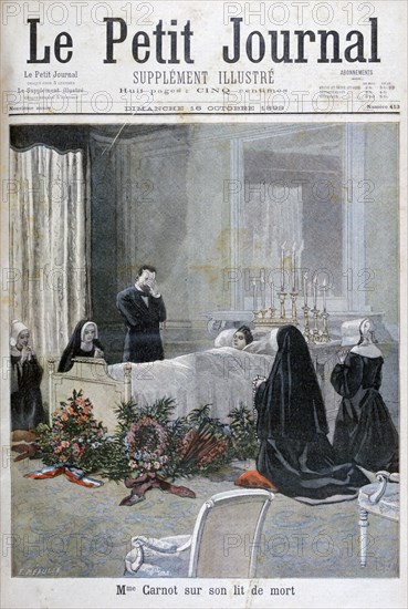 The death of the son of Marie François Sadi Carnot, 1898. Creator: F Meaulle.