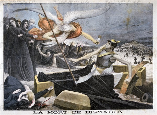 The death of Bismarck, 1898.  Artist: F Meaulle