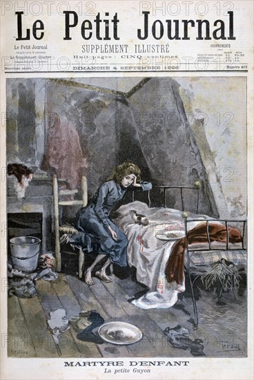Revolte of the blind men in a hospice, France, 1904. Artist: Unknown