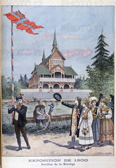 The Norwegian pavilion at the Universal Exhibition of 1900, Paris, 1900. Artist: Unknown