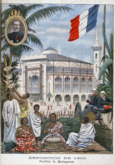 The Madagascan pavilion at the Universal Exhibition of 1900, Paris, 1900. Artist: Unknown