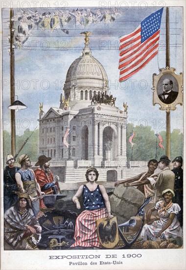 The American pavilion at the Universal Exhibition of 1900, Paris, 1900. Artist: Unknown