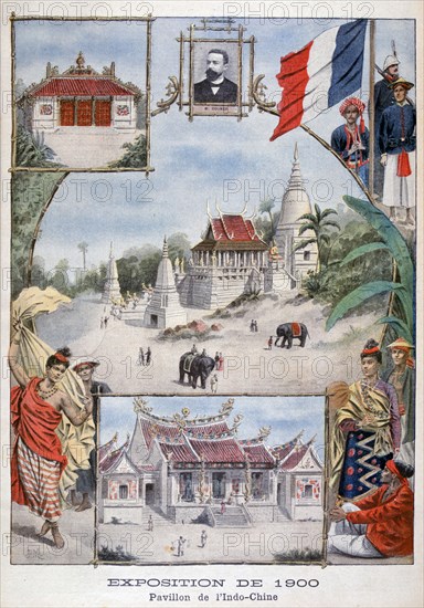 The Indochina pavilion at the Universal Exhibition of 1900, Paris, 1900. Artist: Unknown