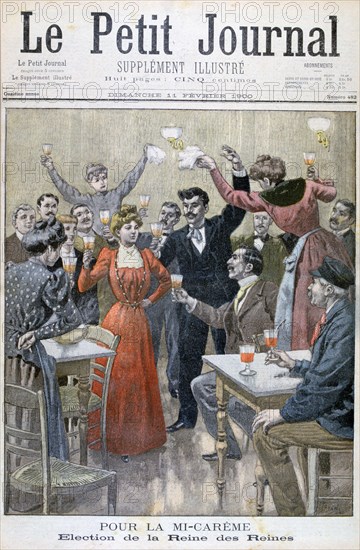 Mid-Lent, election of the Queen of the Queens, 1900. Artist: Oswaldo Tofani