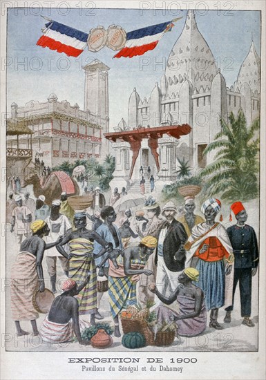 The Sengalise pavilion at the Universal Exhibition of 1900, Paris, 1900. Artist: Unknown