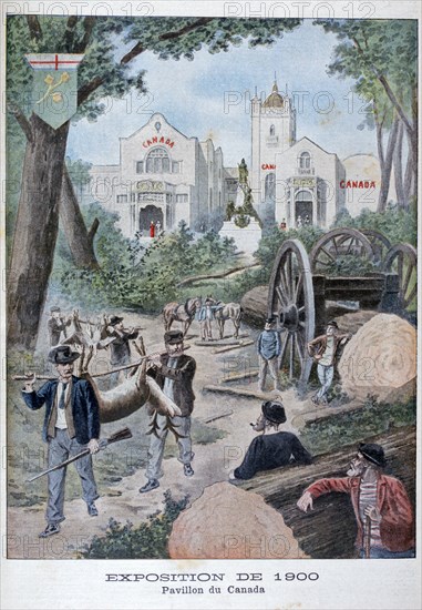 The Canadian pavilion at the Universal Exhibition of 1900, Paris, 1900. Artist: Unknown