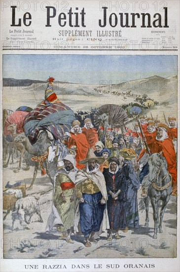 A round up in southen Oranais, Algeria, 1900. Artist: Unknown