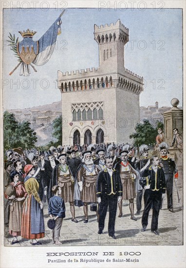 The San Marino pavilion at the Universal Exhibition of 1900, Paris, 1900. Artist: Unknown
